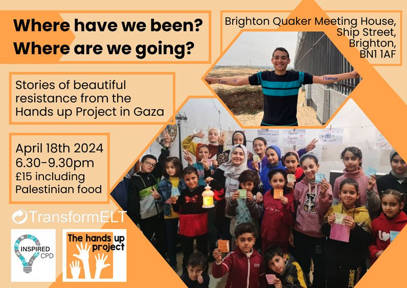 Flyer for the Hands up project conference called Where have we been? Where are we going? on April 18 2024.